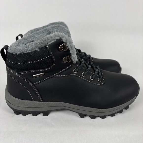 Mishansha Unisex Winter Boots Size 42, Men 9 - Women 11.5 Outdoor Lined, Leather - Picture 1 of 11